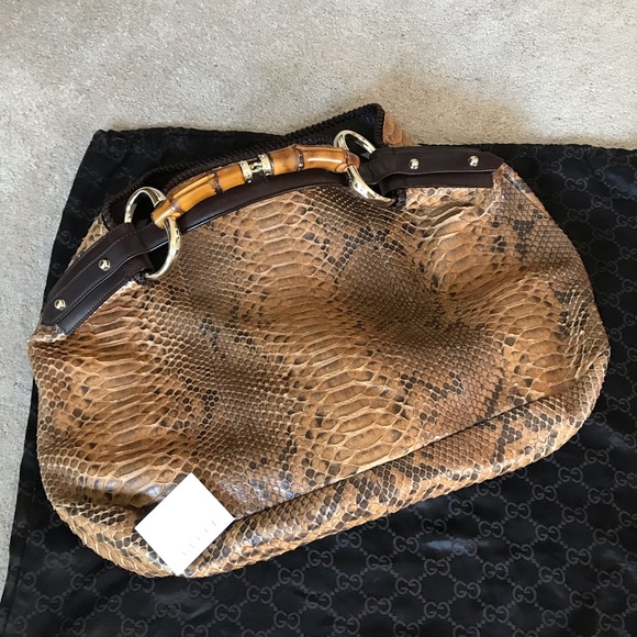 Gucci Horsebit Python Hobo - Picture 5 of 8